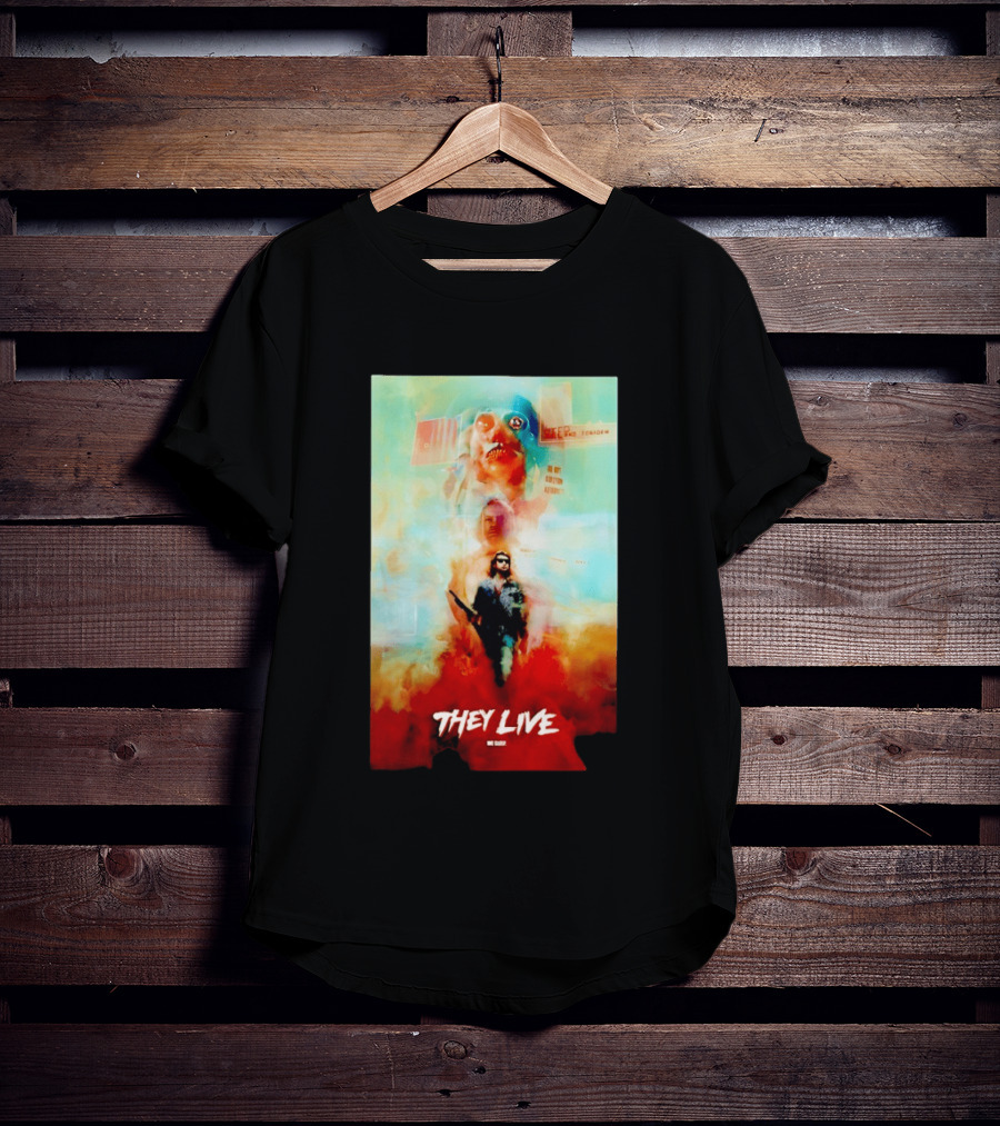 They Live John Nada Sci Fi Surreal Movie Film T-Shirt