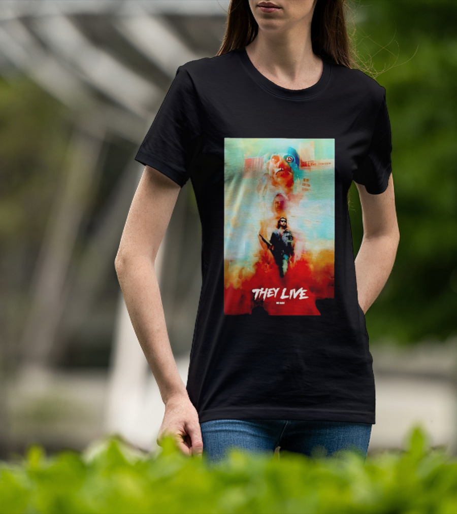 They Live John Nada Sci Fi Surreal Movie Film T-Shirt