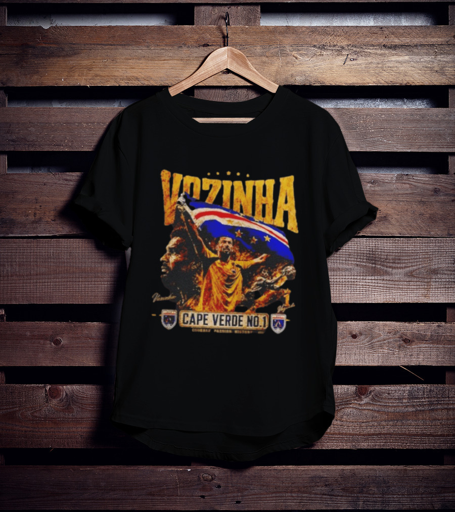 Vozinha Cape Verde No 1 Courage Passion History Flag Celebration T-Shirt