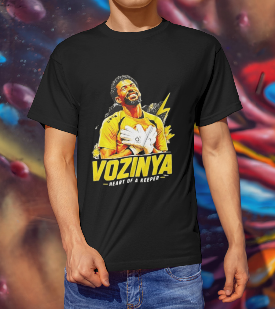 Vozinya Heart Of A Keeper Cape Verde Football Goalkeeper T-Shirt