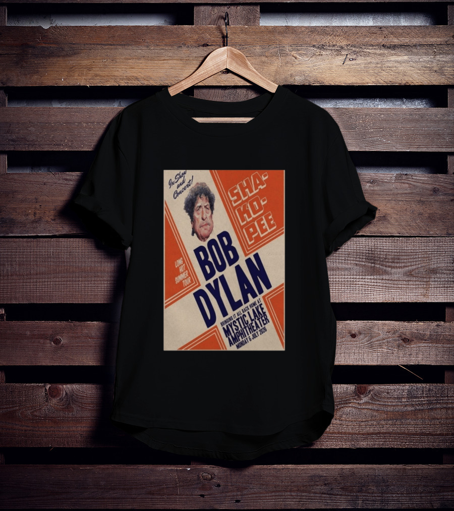 Bob Dylan Long Hot Summer Tour Mystic Lake Amphitheater Shakopee 6 July 2026 T-Shirt