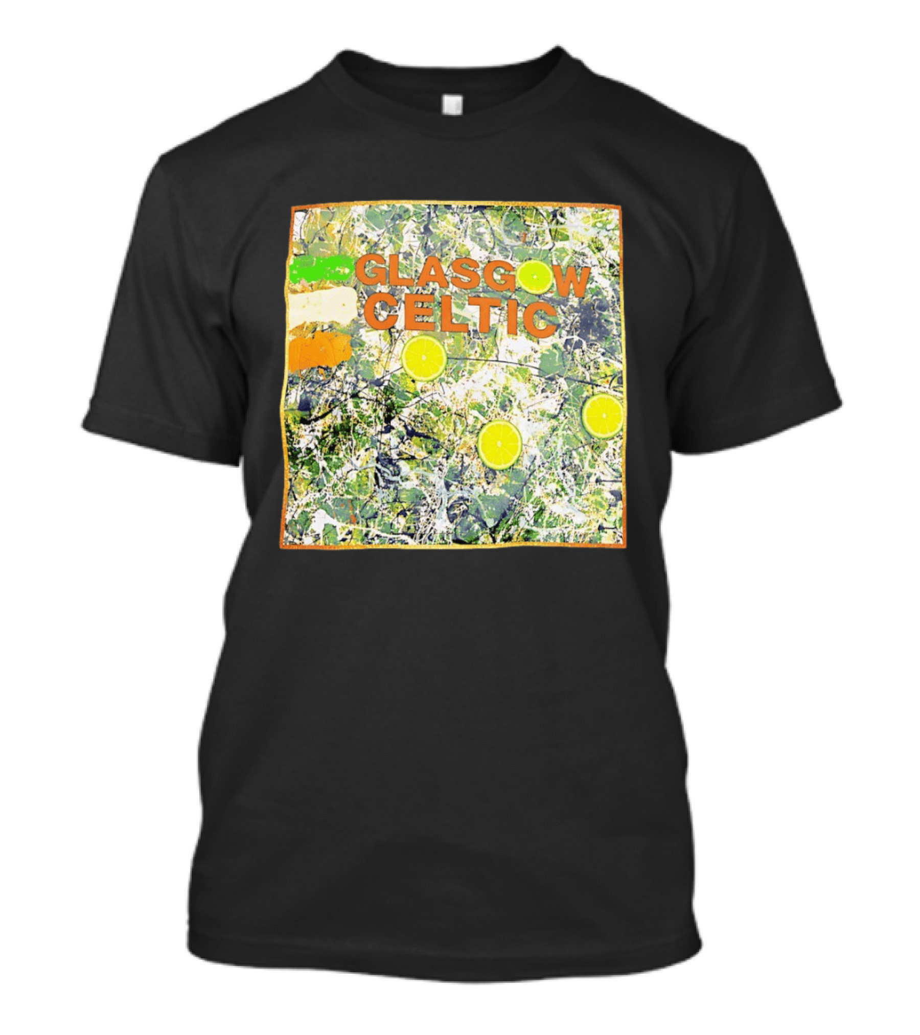 Glasgow Celtic Lime Splash Art With Citrus Accents T-Shirt
