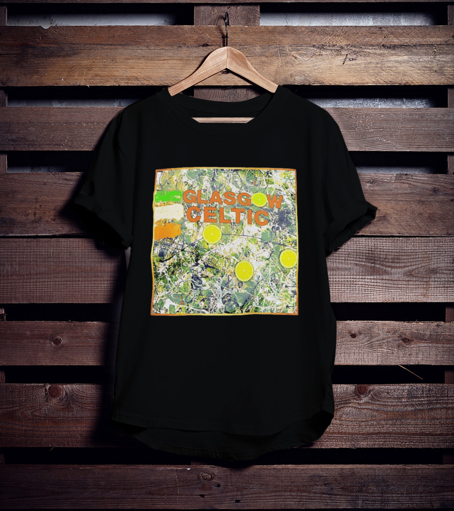 Glasgow Celtic Lime Splash Art With Citrus Accents T-Shirt