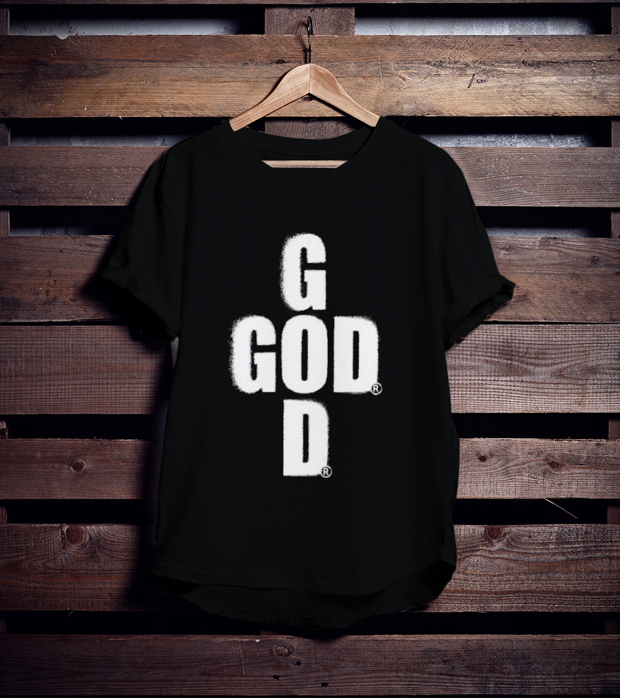 GOD Cross Christian Faith Minimalist Religious T-Shirt
