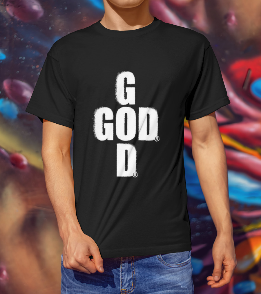 GOD Cross Christian Faith Minimalist Religious T-Shirt