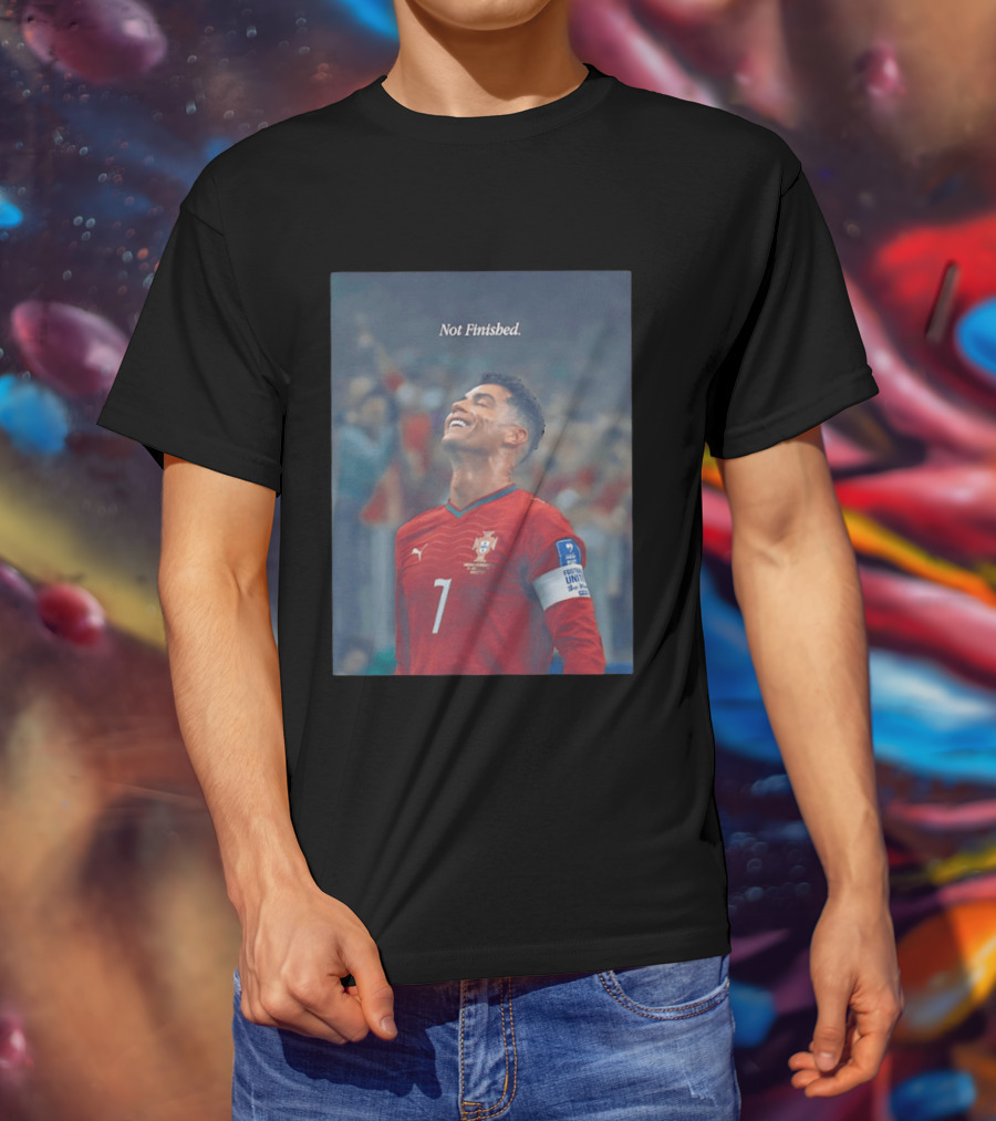 Cristiano Ronaldo Not Finished Portugal National Team Legendary Comeback Red Jersey Iconic Number 7 T-Shirt