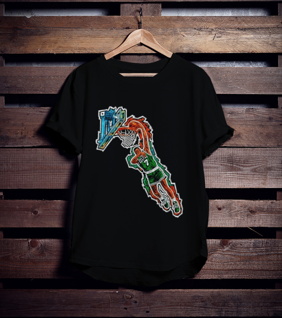 Jaylen Brown Celtics Dunk NBA Basketball 7 T-Shirt