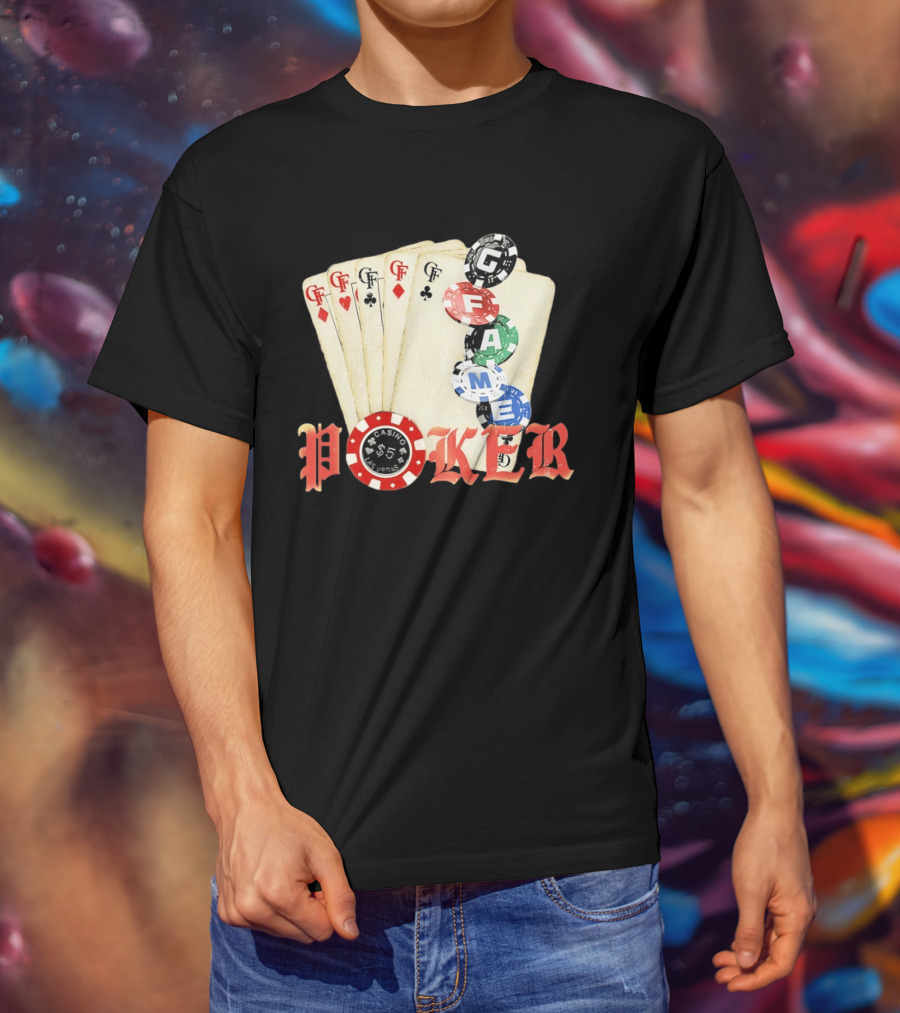 Casino Las Vegas Poker Cards And Chips GF Game T-Shirt