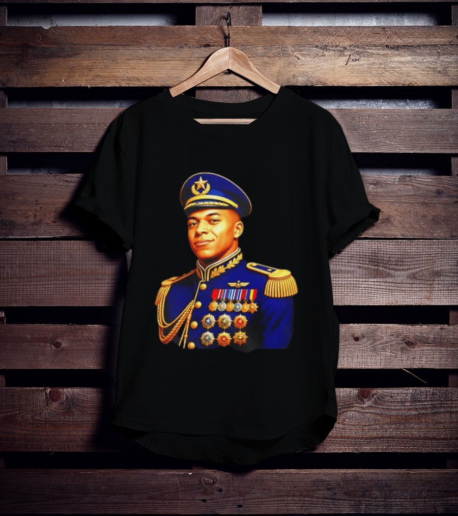 Kylian Mbappe Dictator Paris Saint Germain Military Uniform T-Shirt
