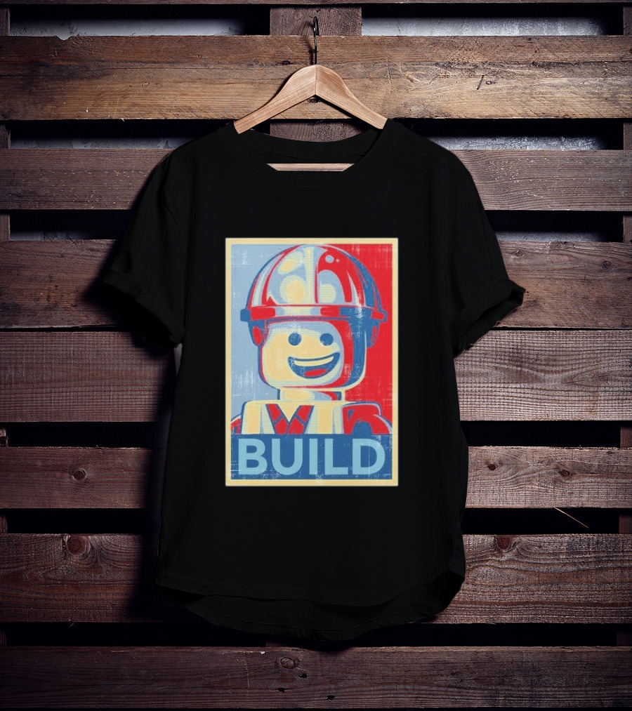 Lego Minifigure Build Distressed T-Shirt