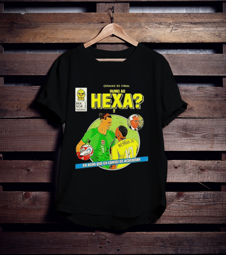 Olimpíadas De 2030 Rumo Ao Hexa Neymar Jr Erling Haaland Brasil Noruega T-Shirt