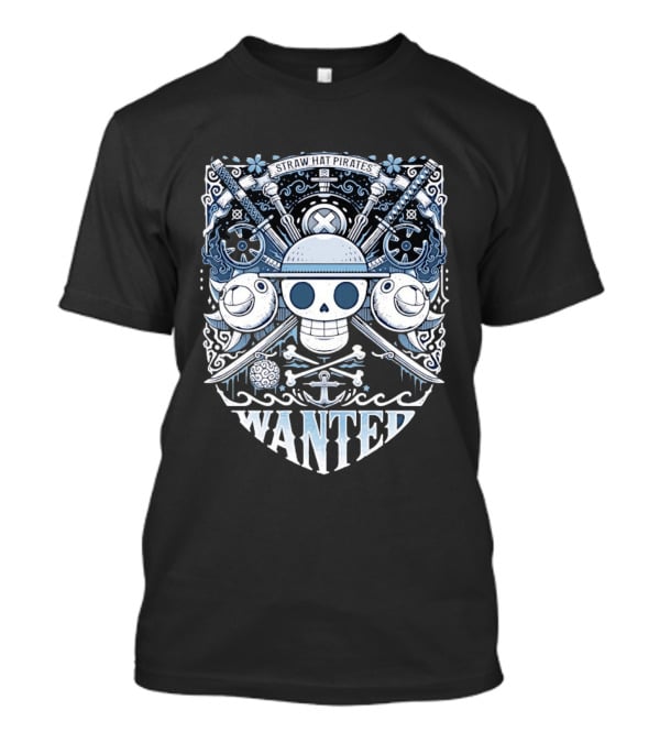 Straw Hat Pirates Skull Wanted T-Shirt