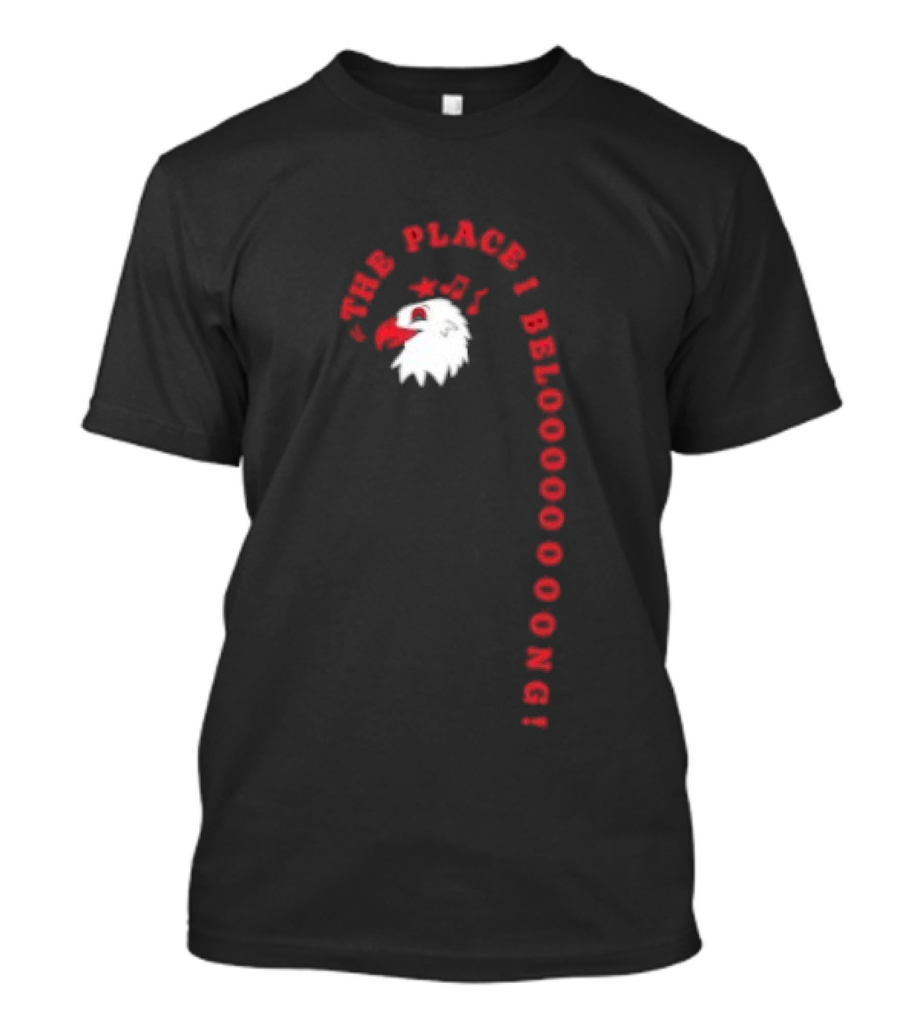 The Place I Belong Eagle Music Notes John Denver T-Shirt