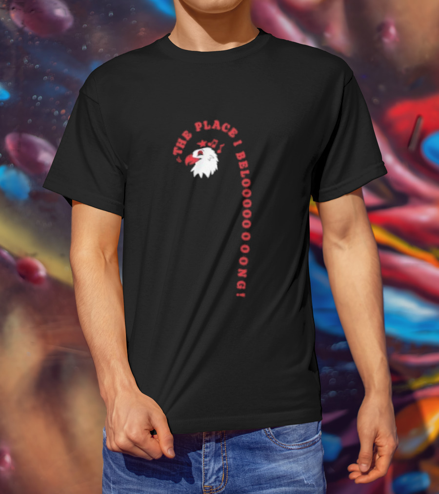 The Place I Belong Eagle Music Notes John Denver T-Shirt
