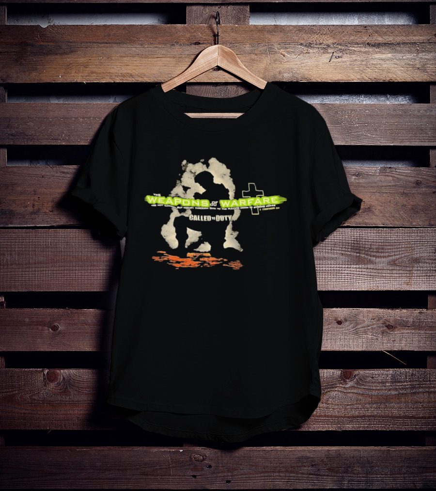 Weapons Of Warfare Call Of Duty Cross T-Shirt