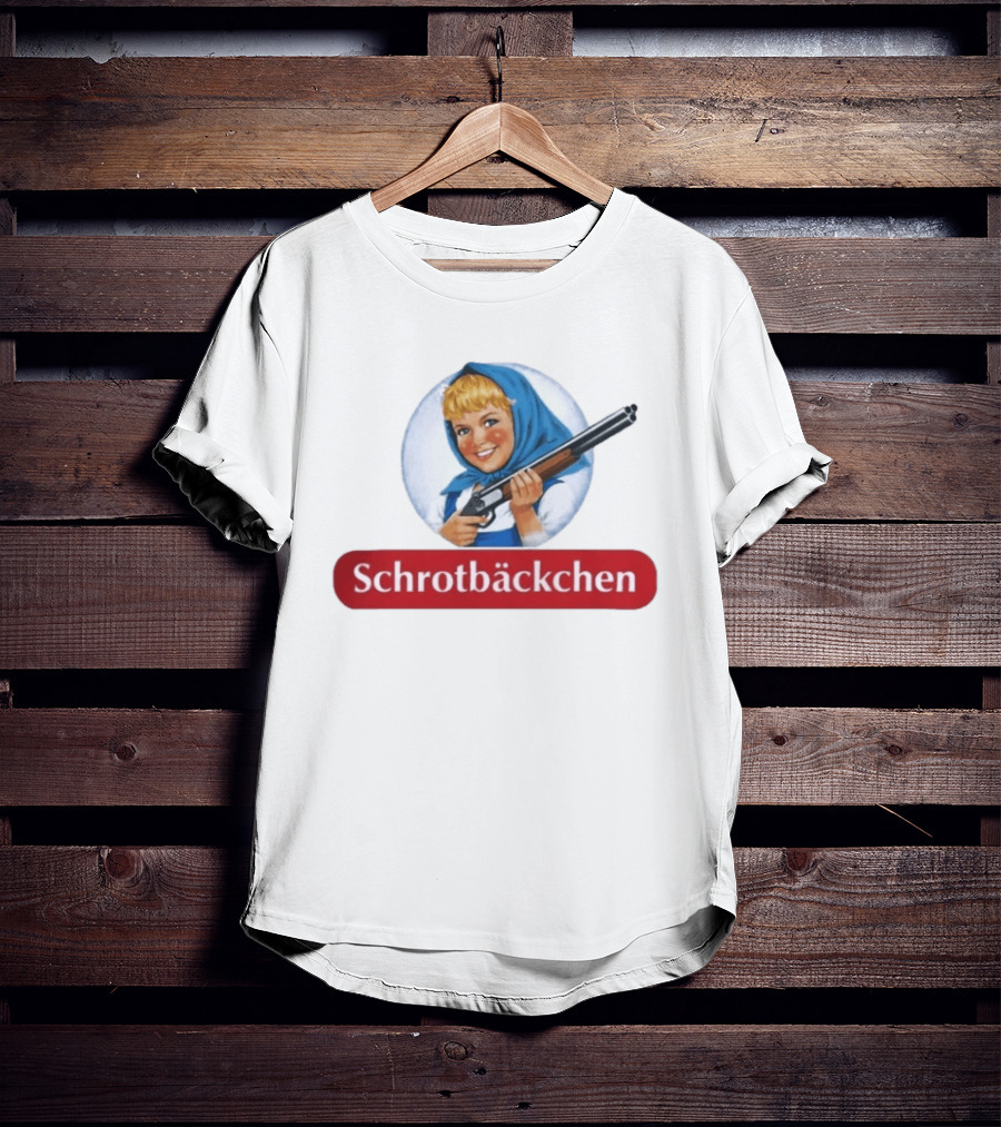 Versager Clothing Schrotbäckchen Girl With Blue Hood And Shotgun T-Shirt