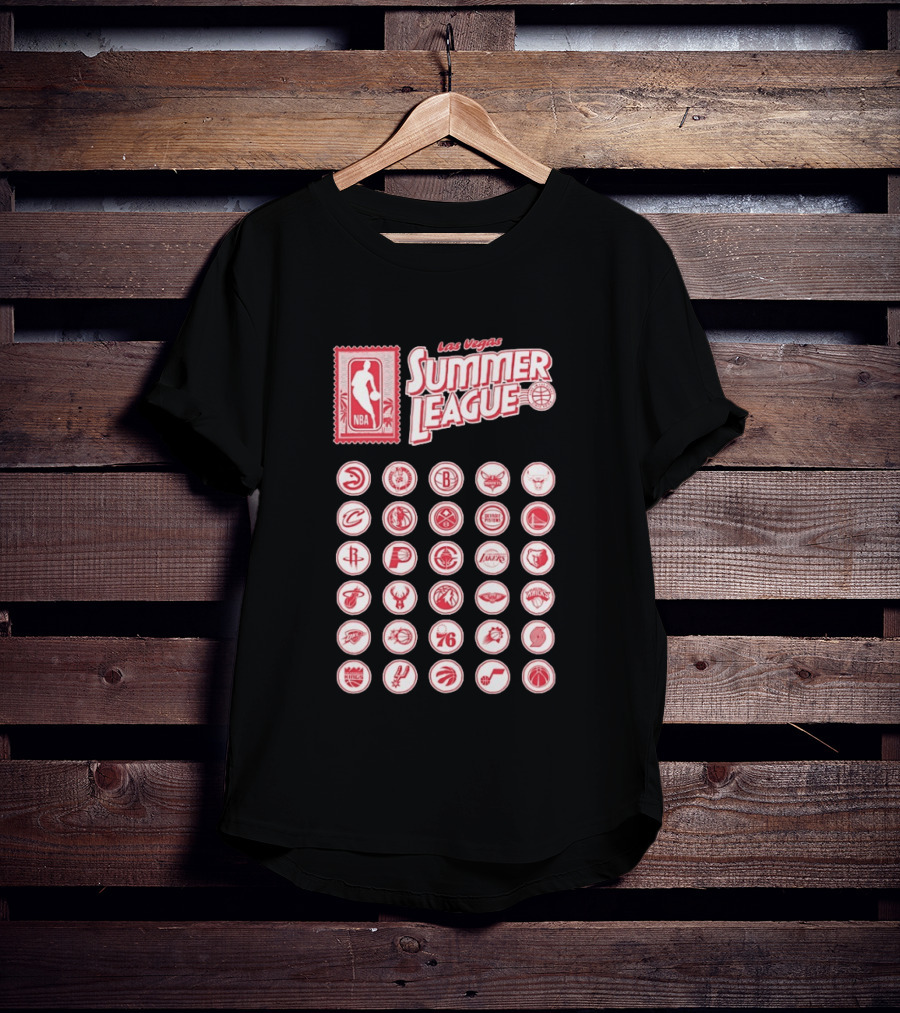 Las Vegas Summer League NBA Team Logos Collection T-Shirt