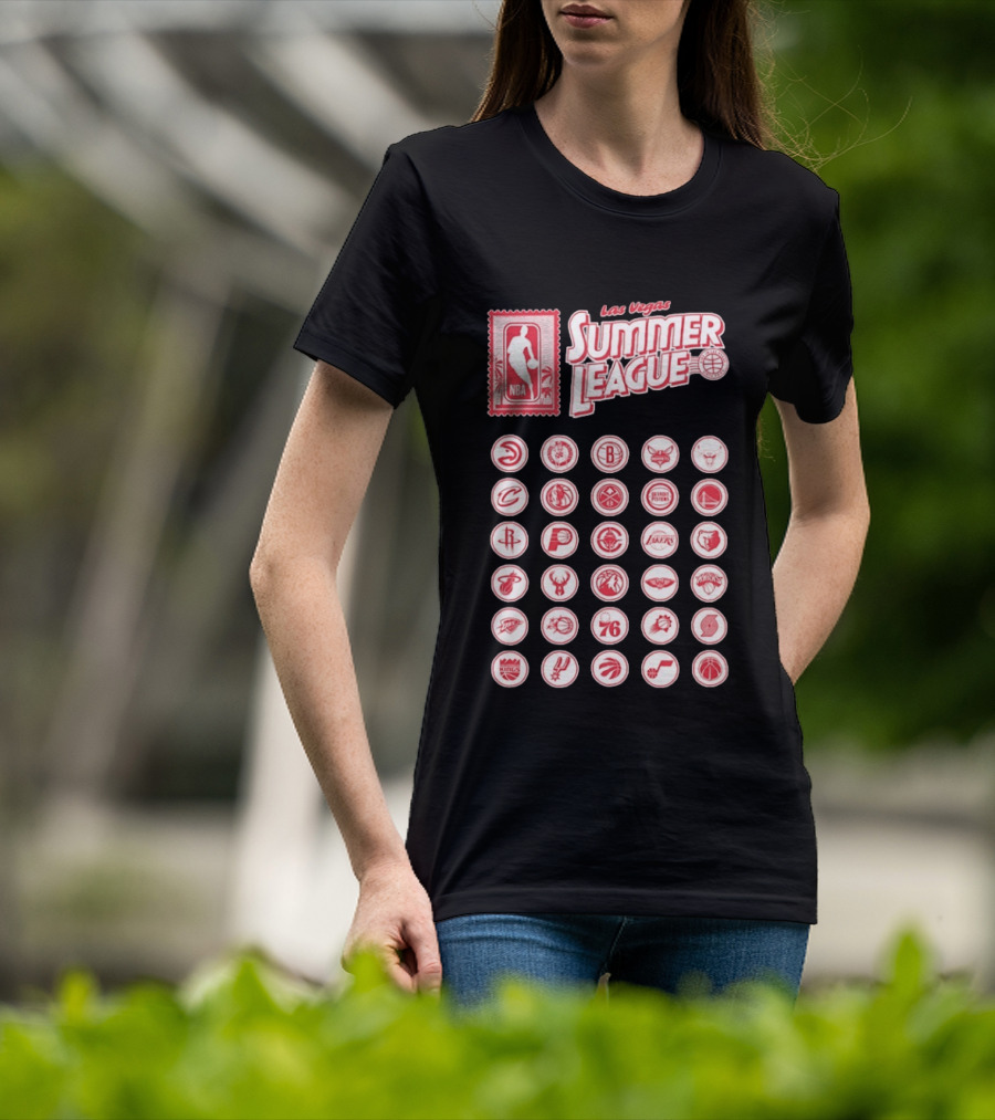 Las Vegas Summer League NBA Team Logos Collection T-Shirt