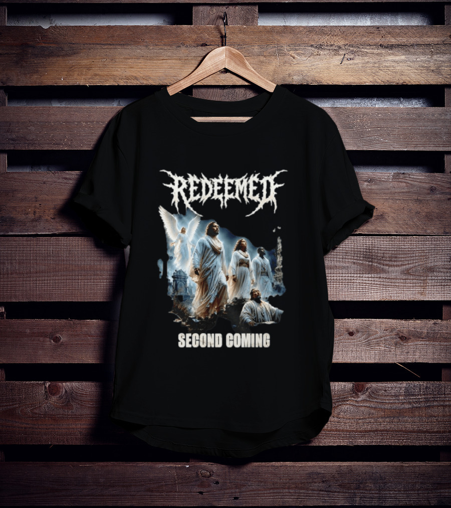 Redeemed Second Coming Christian Metal Angels And Saints T-Shirt