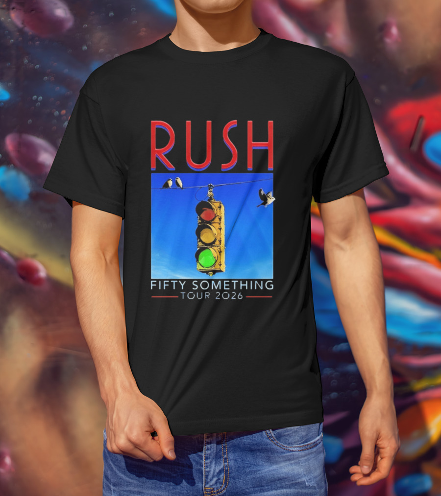 Rush Fifty Something Tour 2026 Traffic Light T-Shirt