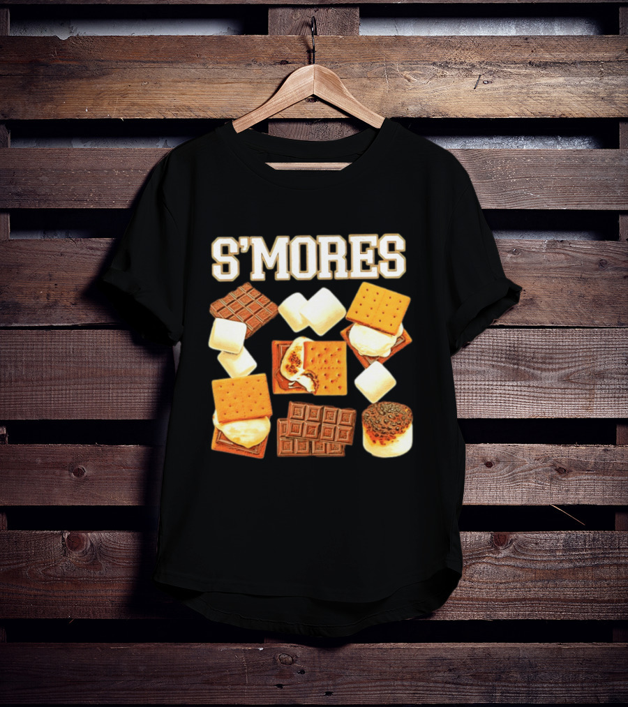 S'mores Marshmallow Chocolate Graham Cracker Delight T-Shirt