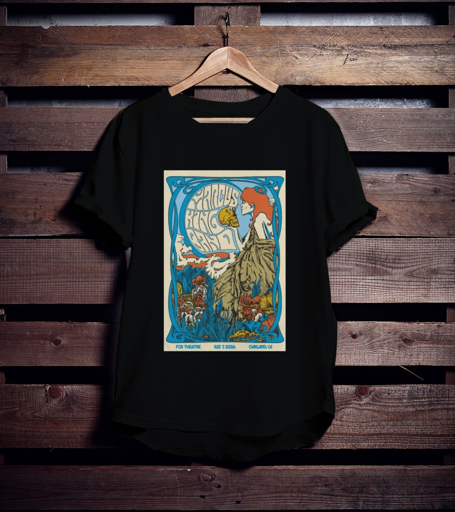 Marcus King Band Fox Theatre Oakland CA July 7 2026 Vintage Psychedelic T-Shirt