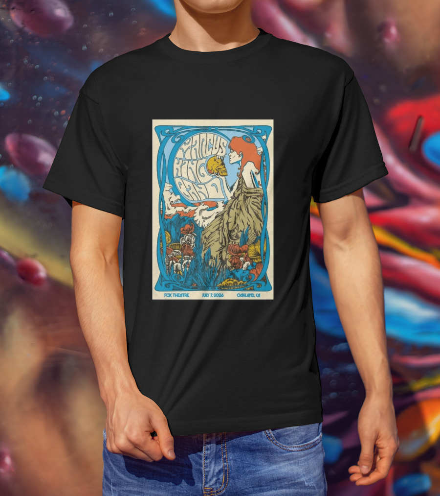 Marcus King Band Fox Theatre Oakland CA July 7 2026 Vintage Psychedelic T-Shirt
