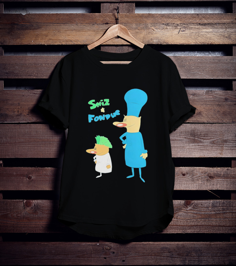 Sniz And Fondue Characters From Nickelodeon 90s Cartoon Series T-Shirt