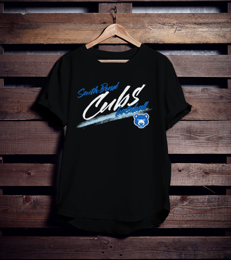 South Bend Cubs Baseball MiLB Blue Bear T-Shirt