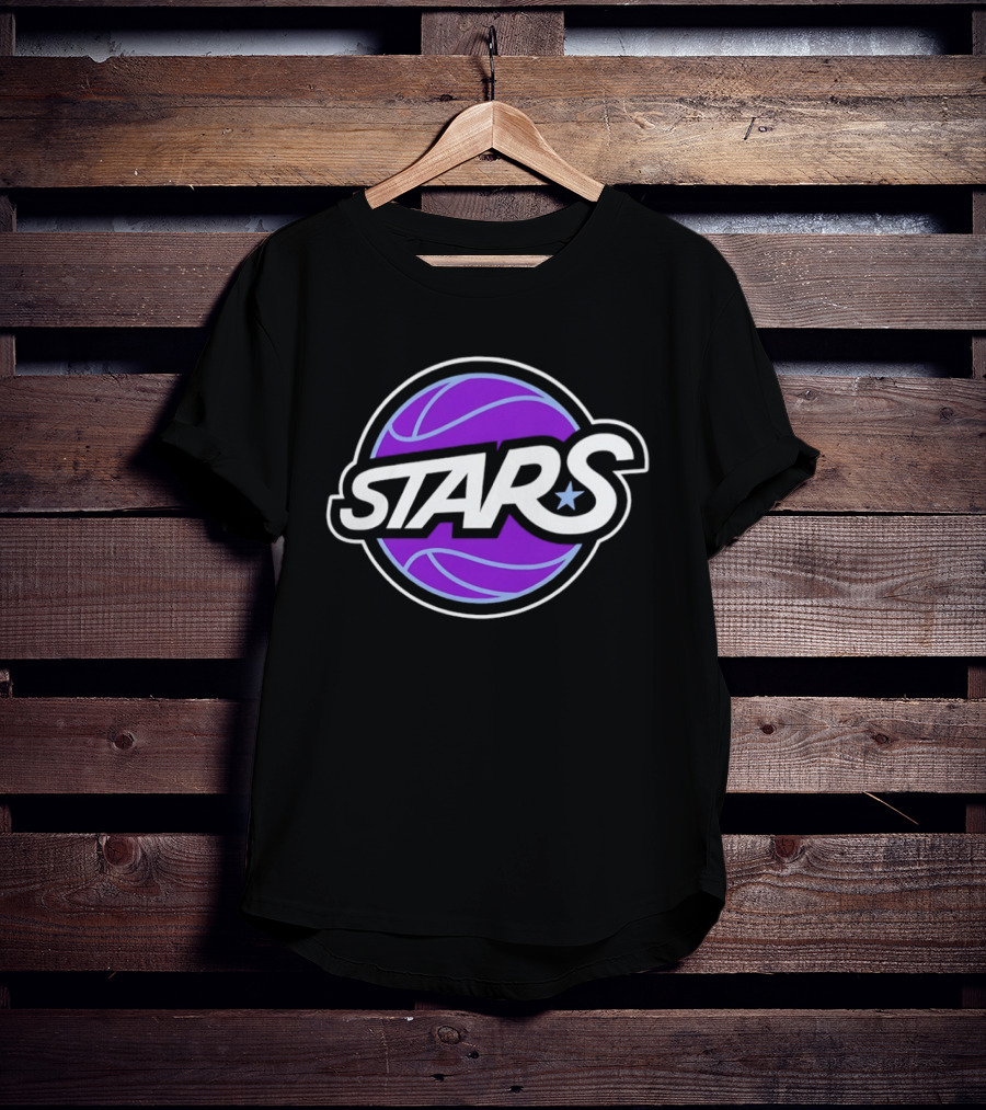 Stars Basketball Purple Ball T-Shirt