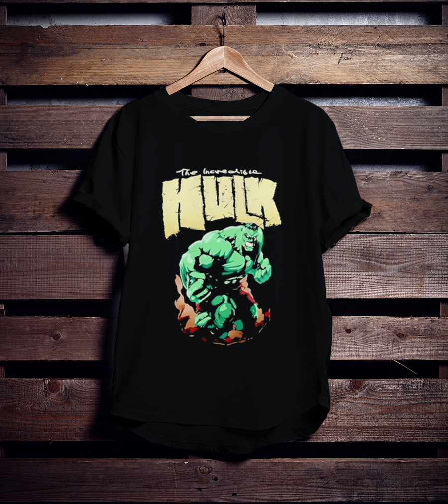 The Incredible Hulk Marvel Comic Retro Watercolor T-Shirt