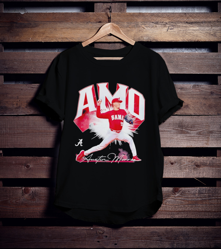 Austin Morris NCAA Baseball Alabama Crimson Tide Collage T-Shirt