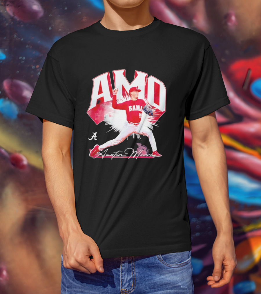 Austin Morris NCAA Baseball Alabama Crimson Tide Collage T-Shirt