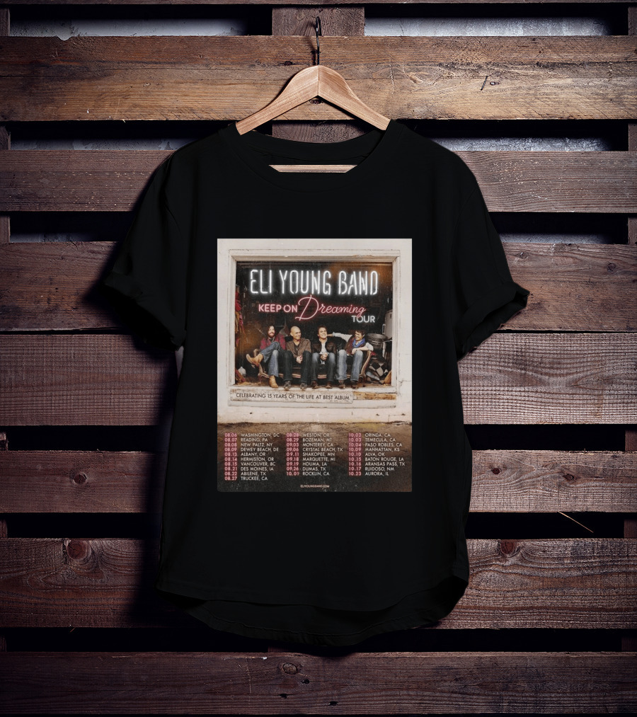 Eli Young Band Keep On Dreaming Tour USA 2026 T-Shirt