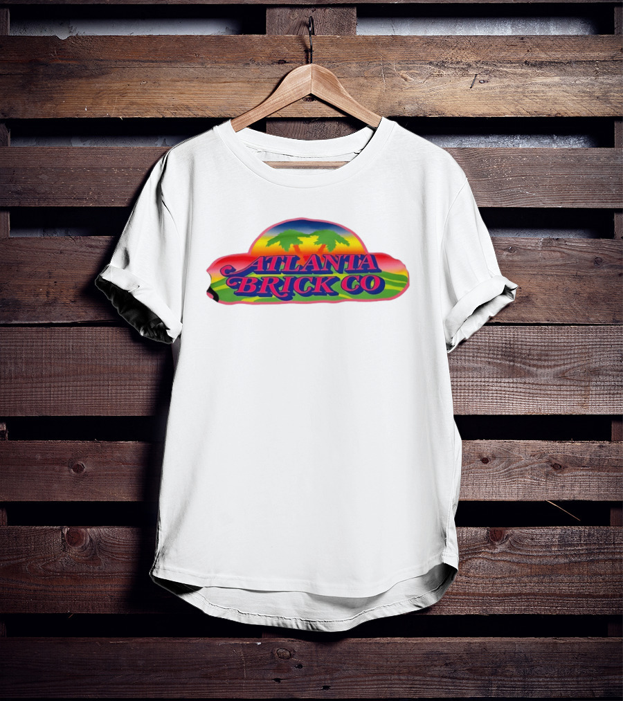 Atlanta Brick Co Retro Palm Tree Sunset T-Shirt