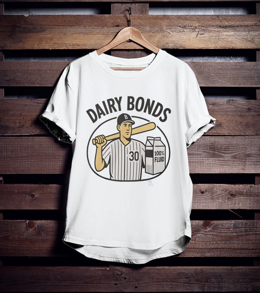 Dairy Bonds Baseball 30 Player 100 Percent Fluid T-Shirt