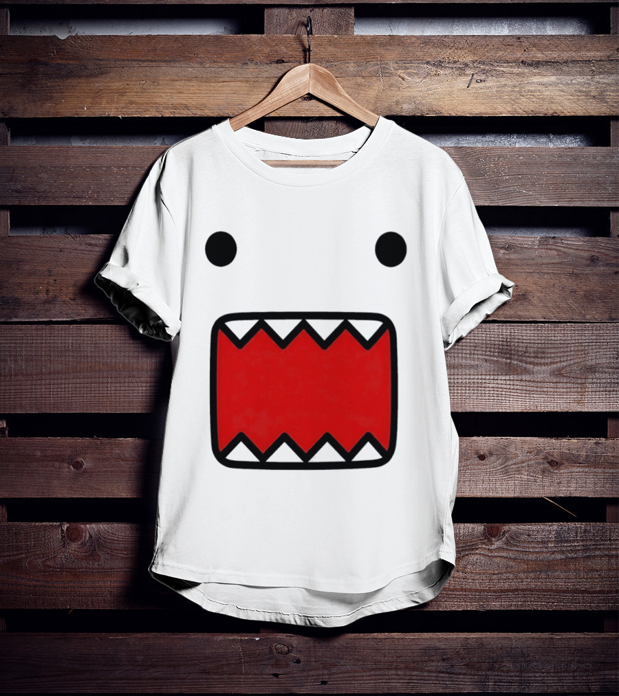 Domo Kun Face Expression With Red Teeth T-Shirt