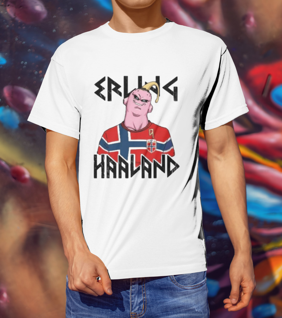 Erling Haaland Majin Buu Dragon Ball Norway Jersey Soccer T-Shirt