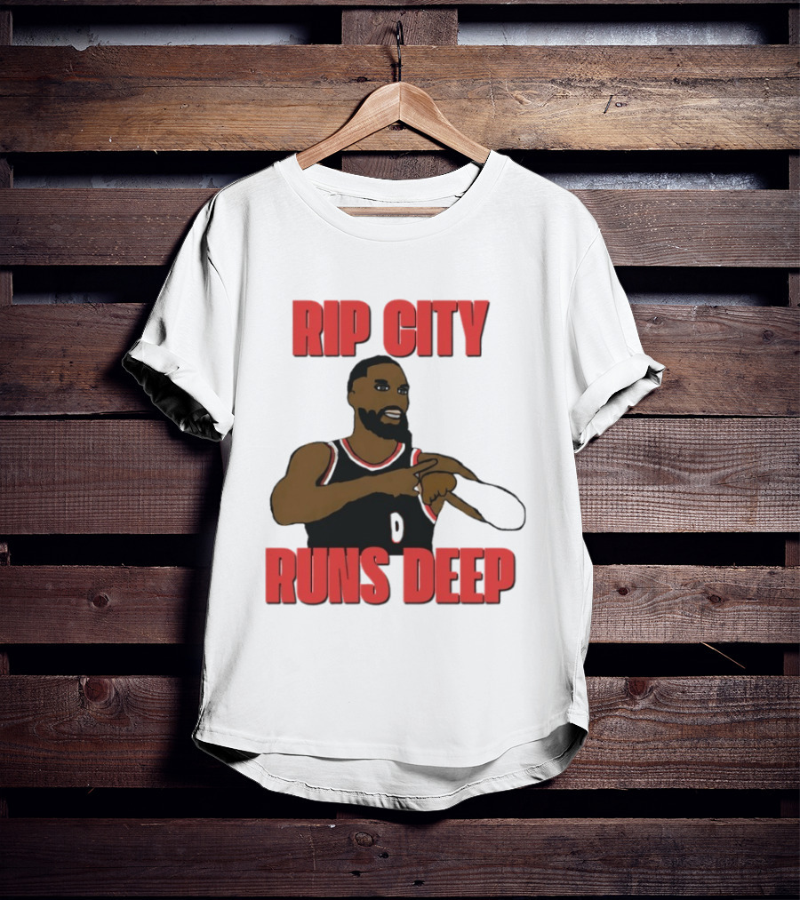 RIP City Runs Deep Basketball Tribute Player 0 T-Shirt
