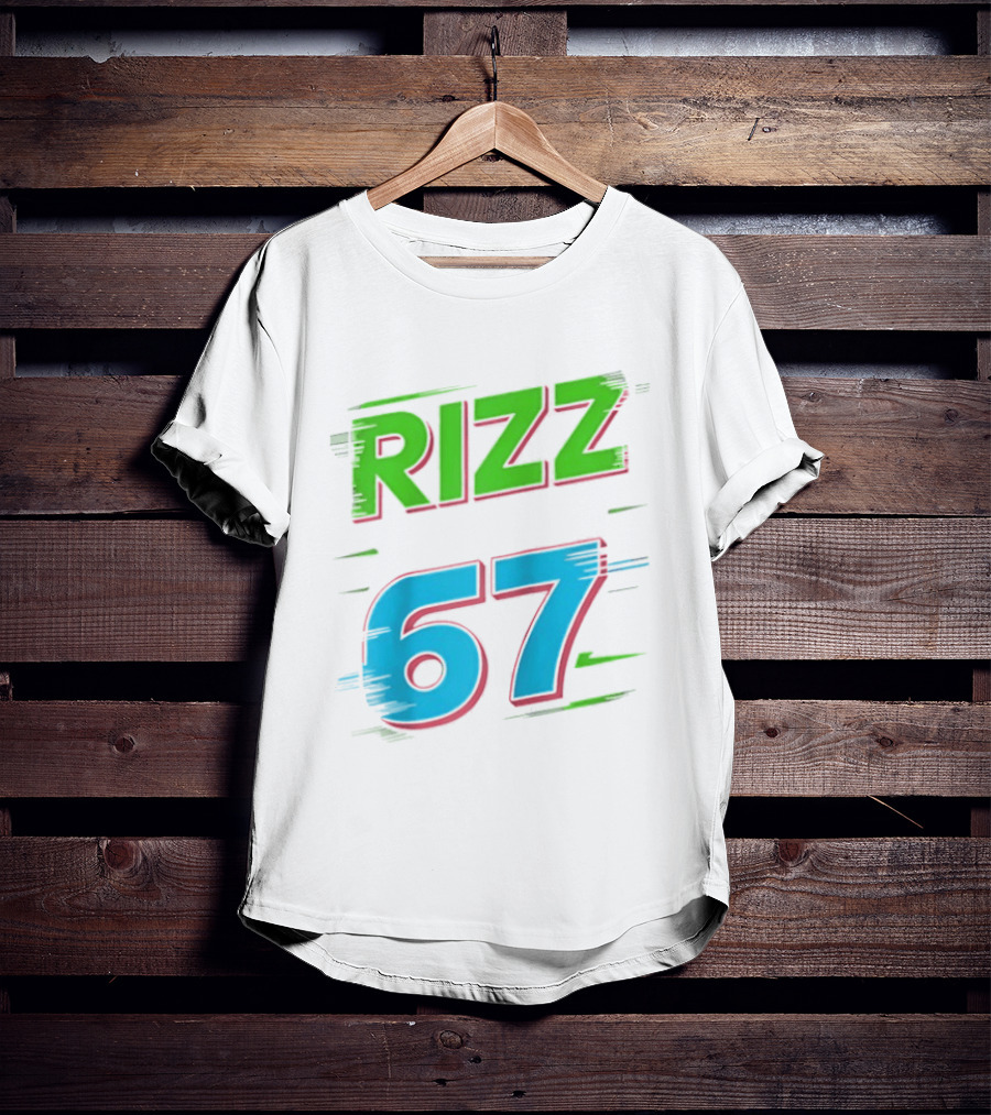 Rizz 67 Colorful Brushstroke T-Shirt