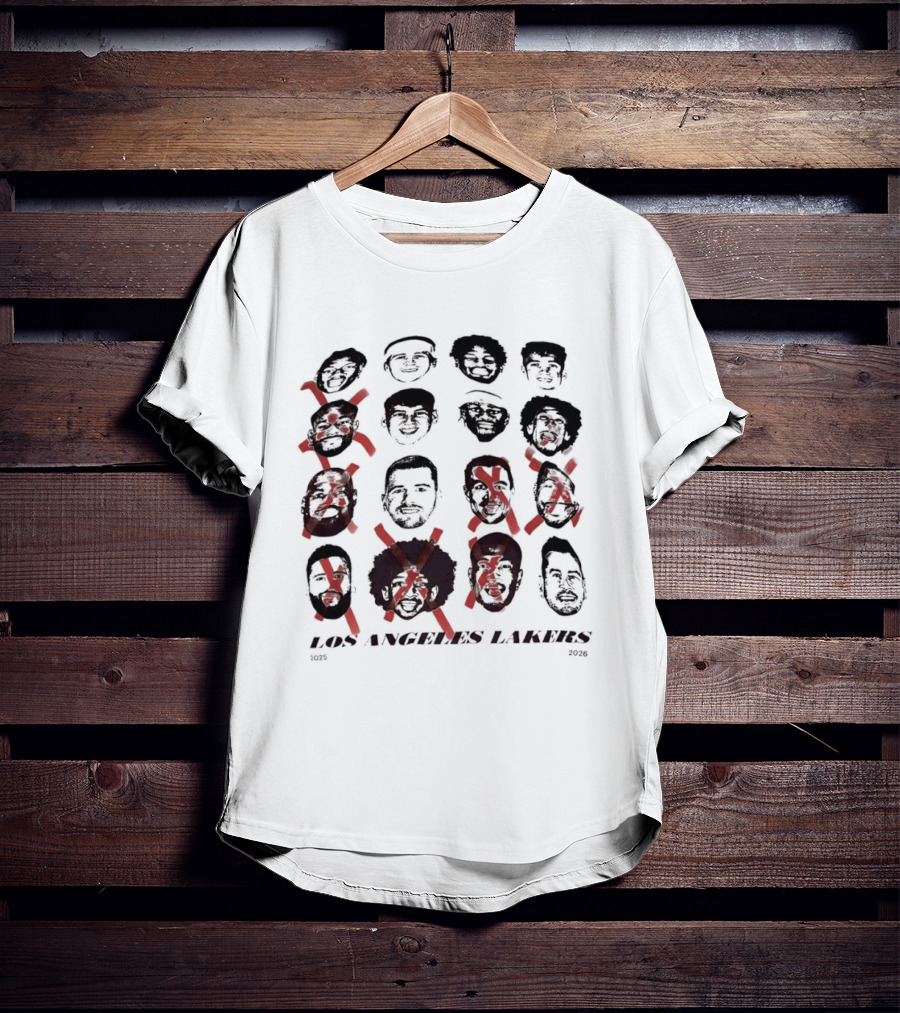 Los Angeles Lakers 2025 2026 Swag Head Basketball T-Shirt