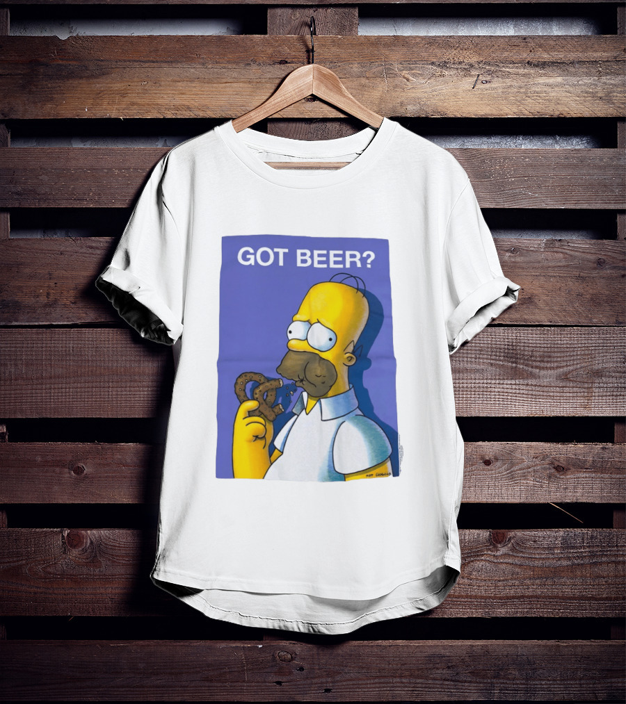 Got Beer Homer Eating Pretzel T-Shirt