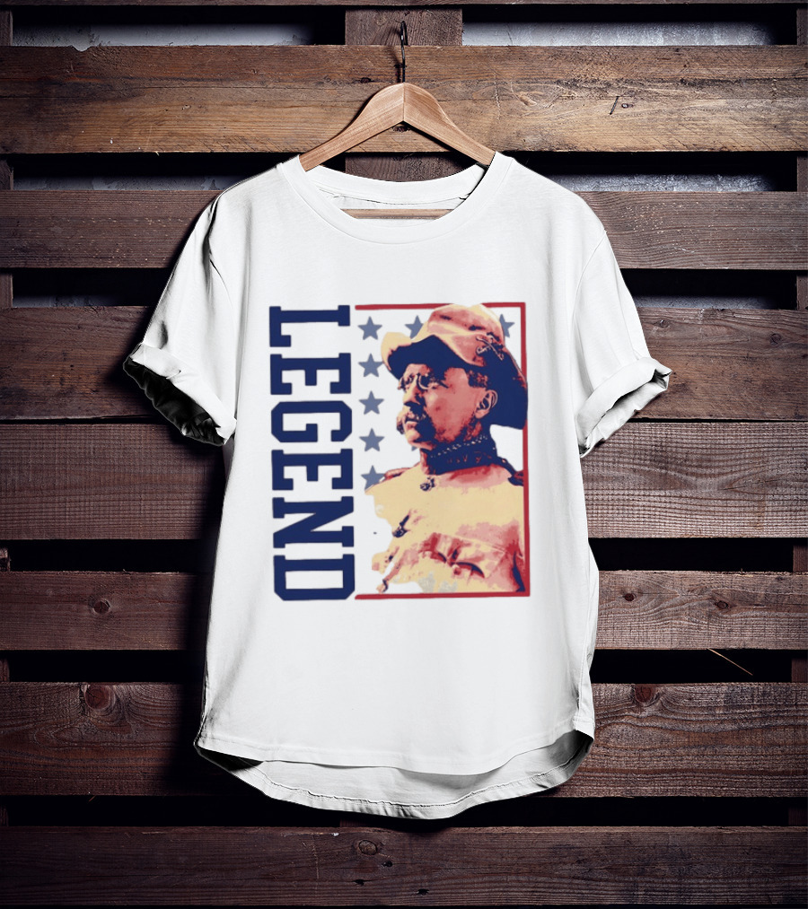 Legend Teddy Roosevelt Stars Iconic Figure T-Shirt