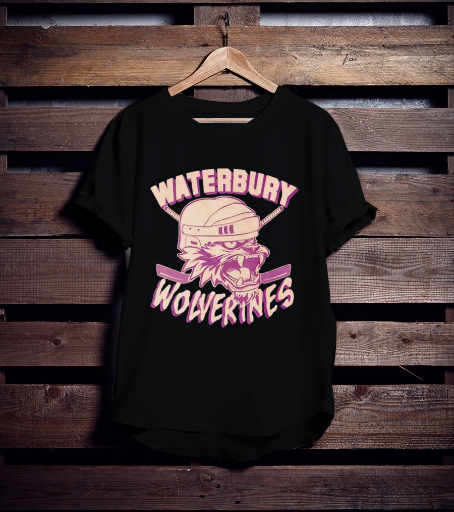Waterbury Wolverines Happy Gilmore Hockey Helmet Wolverine T-Shirt
