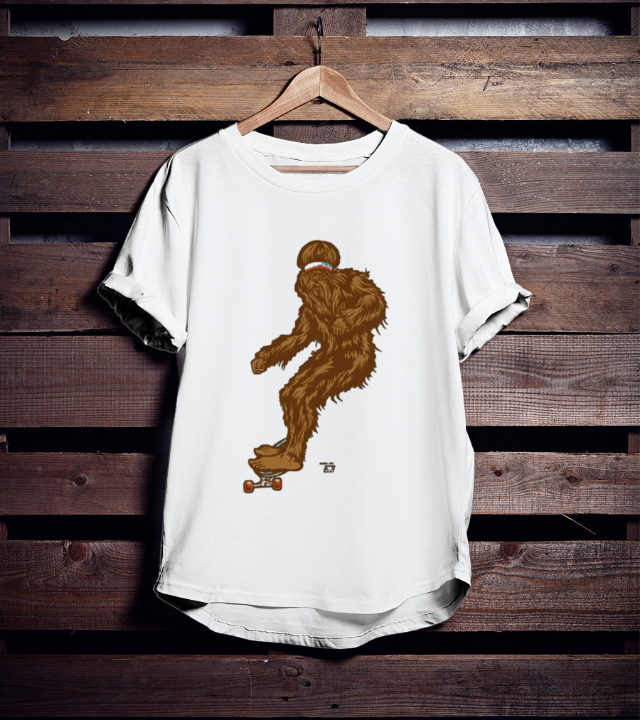 Ames Bros Skater Bigfoot Sasquatch Skateboard Legend T-Shirt