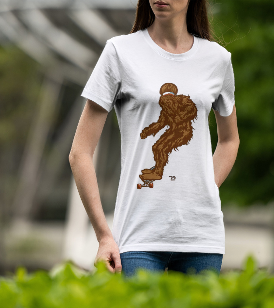 Ames Bros Skater Bigfoot Sasquatch Skateboard Legend T-Shirt