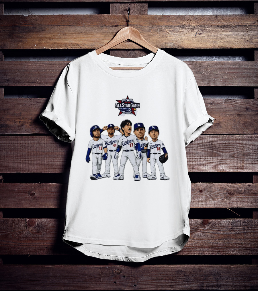 Los Angeles Dodgers All Star Game Shohei Ohtani Freddie Freeman Max Muncy Andy Pages Yoshinobu Yamamoto T-Shirt