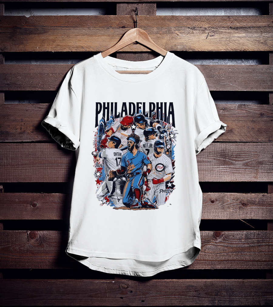 Philadelphia Ohtani Witt Jr 2026 Baseball Montage Philly PCA T-Shirt