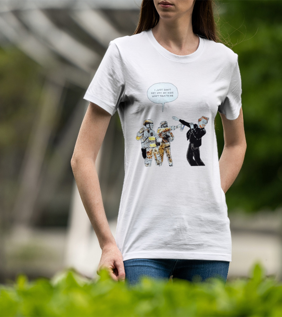 Priest With Soldiers And Kids Speech Bubble T-Shirt