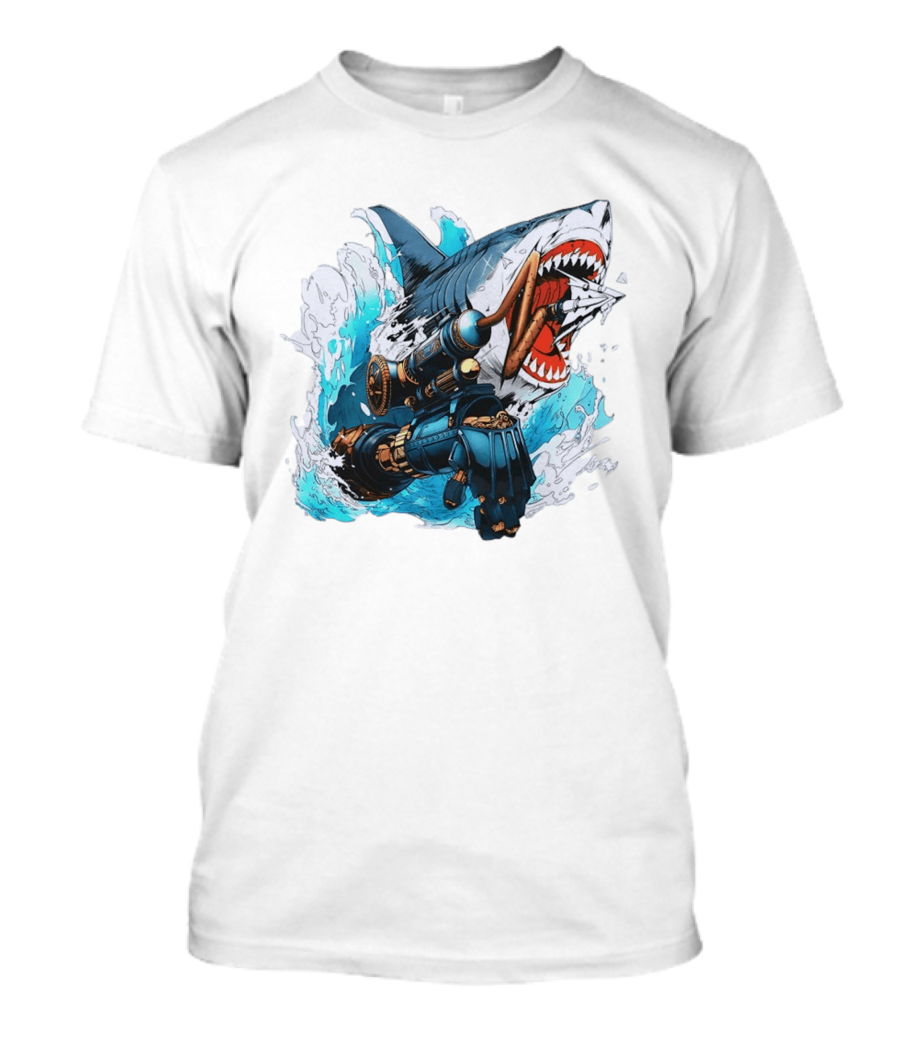 Steampunk Shark Lies Of P Puppet String Adventure Magic T-Shirt
